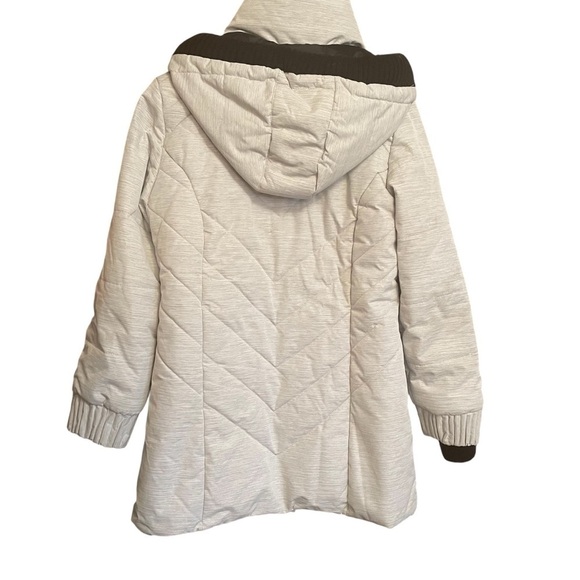 Oppenheimer Ladies Snow Parka Size Large Light Heathered Gray -Detach Hood - Picture 2 of 14